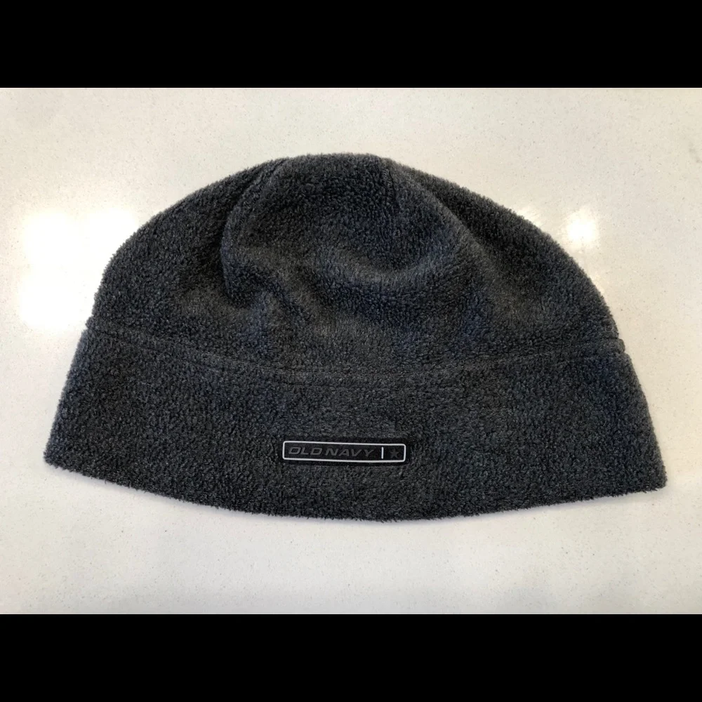 Old Navy Grey Fleece Baby Beanie Hat Size S/M